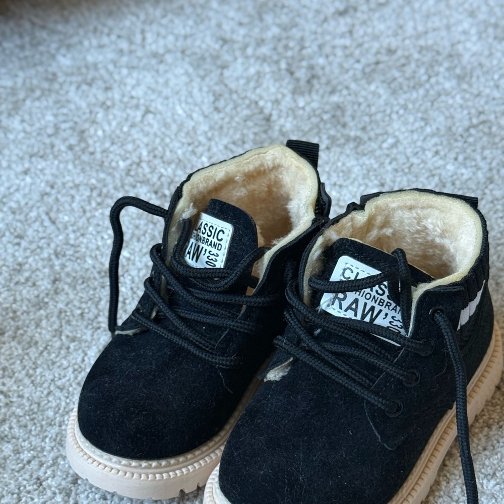 Classic Kids Black and Tan Boots